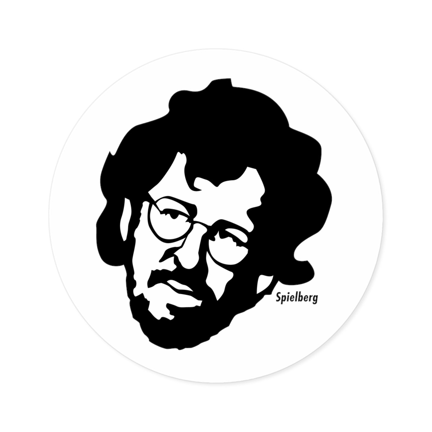 Steven Spielberg Round Sticker