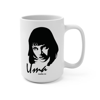 Uma Thurman 15 Oz Ceramic Mug