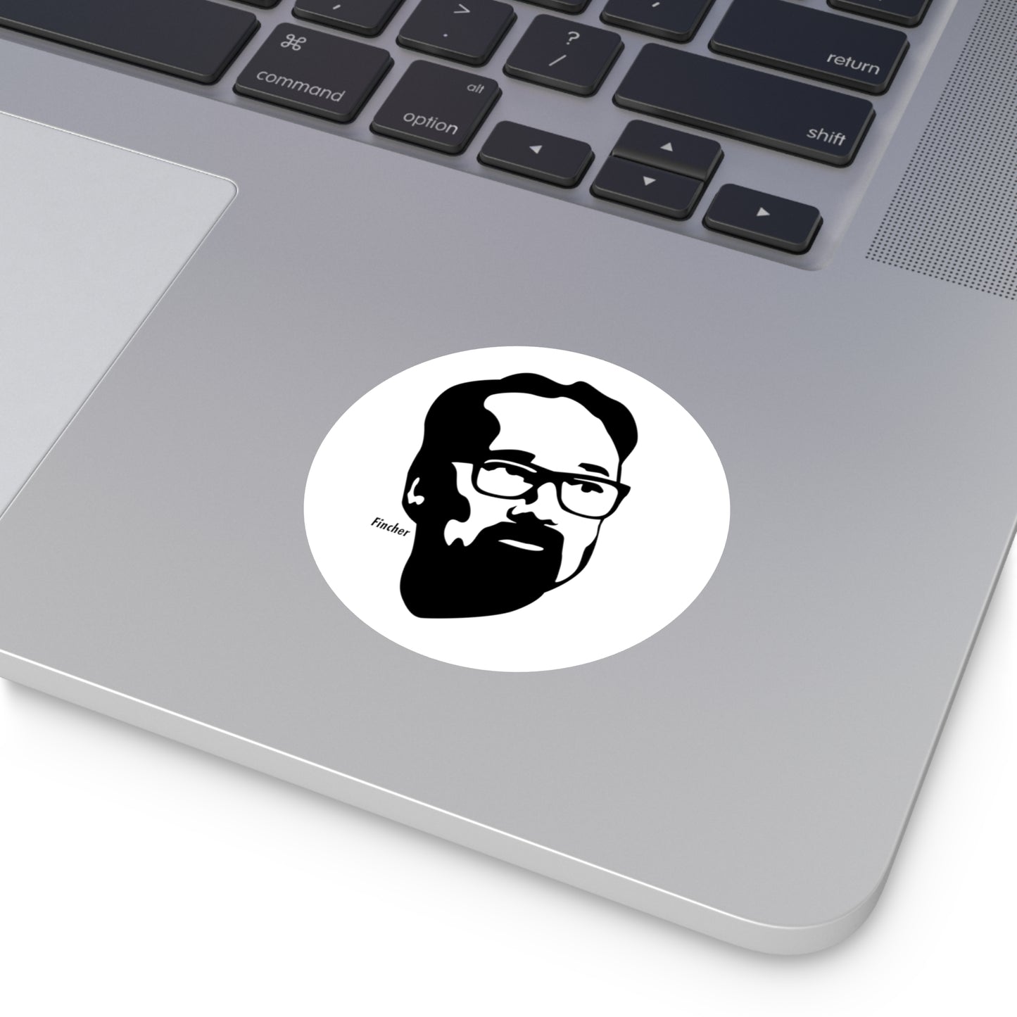 David Fincher Round Sticker