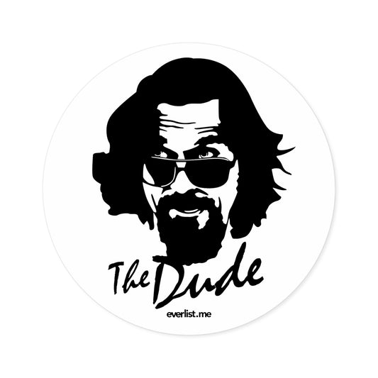 Jeff Bridges (The Dude) Round Sticker