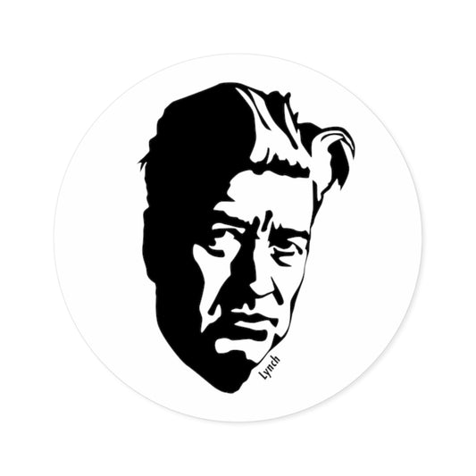 David Lynch Round Sticker
