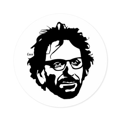 Joel Coen Round Sticker