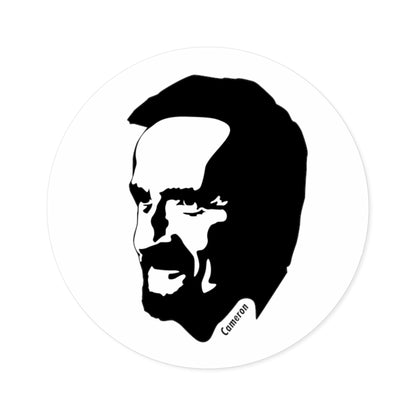 James Cameron Round Sticker