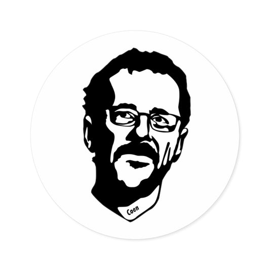 Ethan Coen Round Sticker