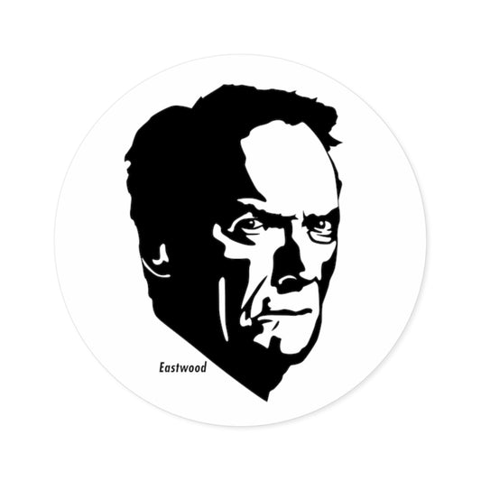 Clint Eastwood Round Sticker