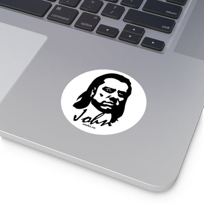 John Travolta Round Sticker