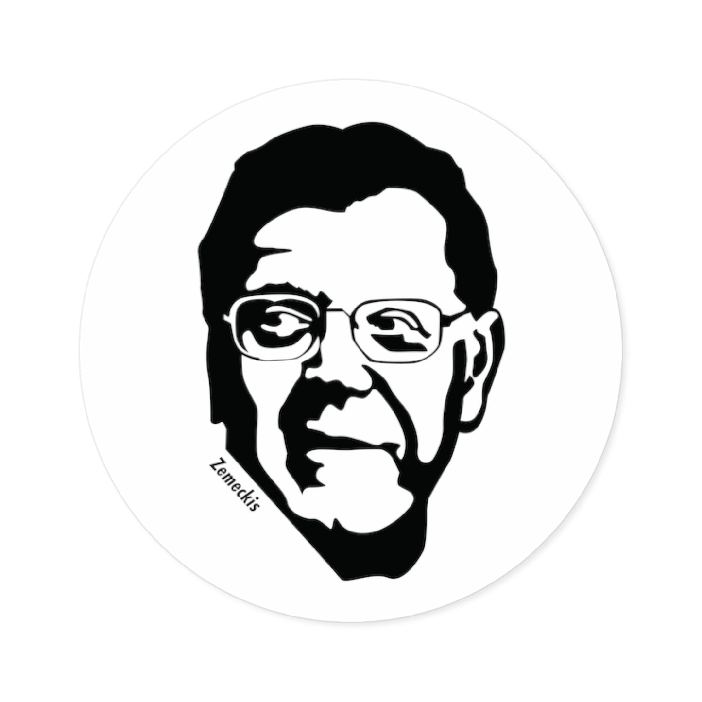 Robert Zemeckis Round Sticker