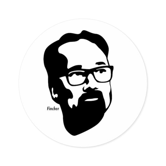 David Fincher Round Sticker