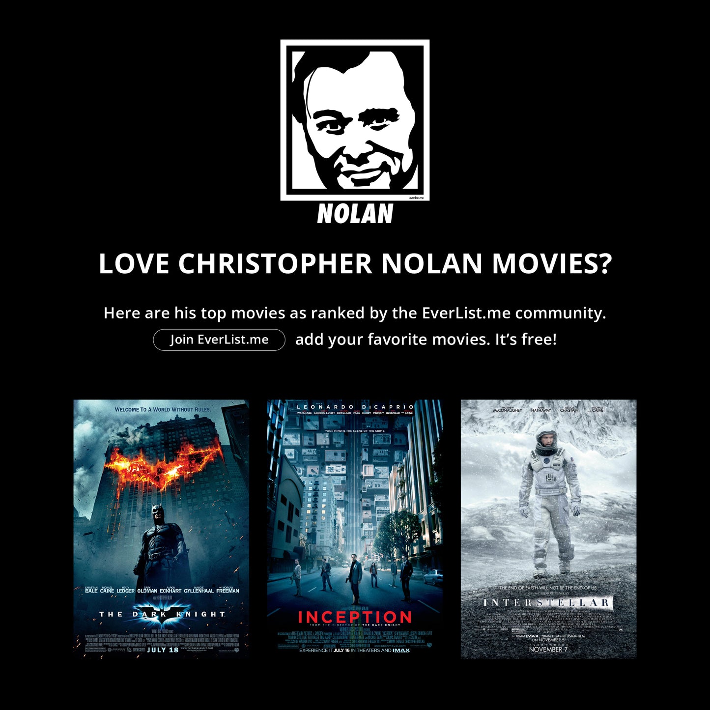 Christopher Nolan Sweatshirt (unisex)