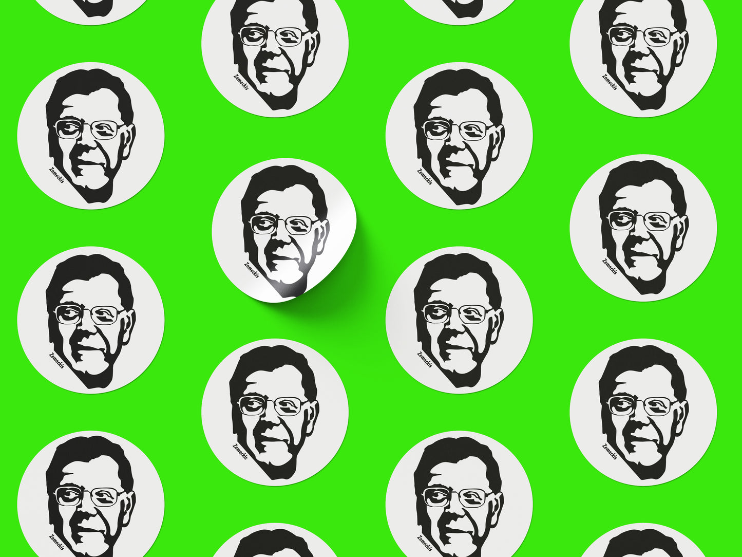 Robert Zemeckis Round Sticker