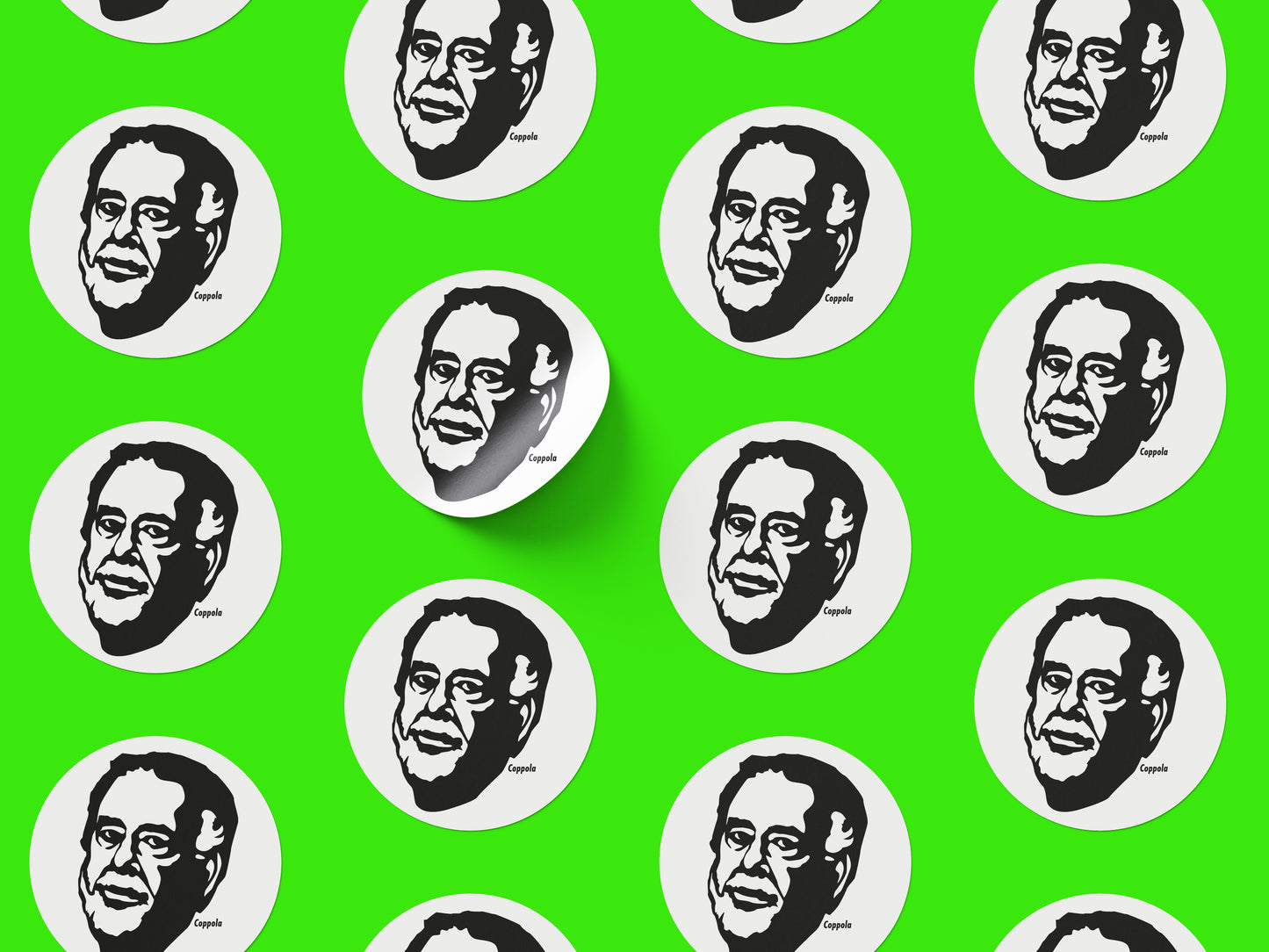 Francis Ford Coppola Round Sticker