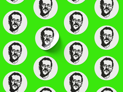 Ethan Coen Round Sticker