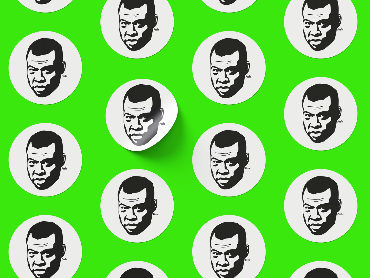 Jordan Peele Round Sticker