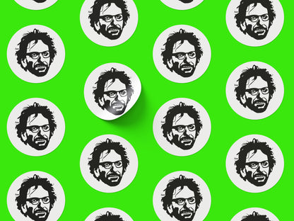 Joel Coen Round Sticker