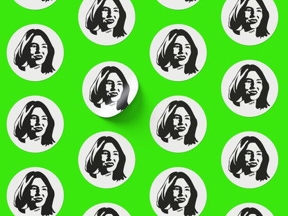 Sofia Coppola Round Sticker