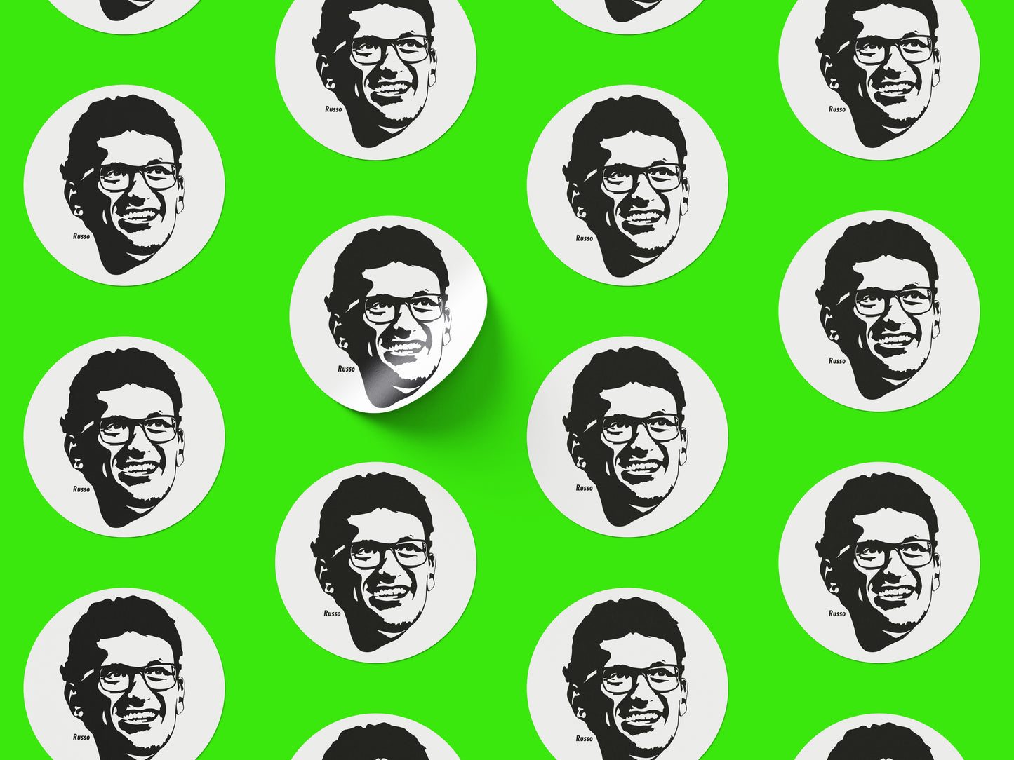 Anthony Russo Round Sticker