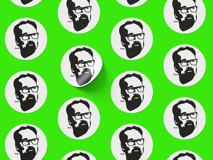 David Fincher Round Sticker