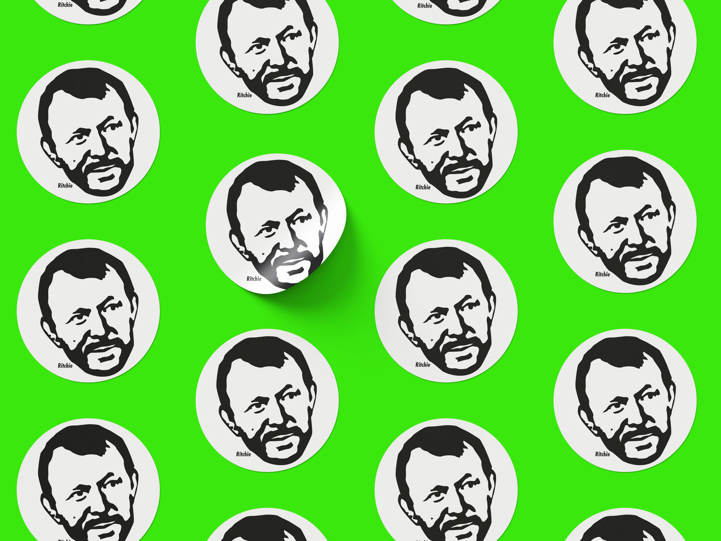 Guy Ritchie Round Sticker