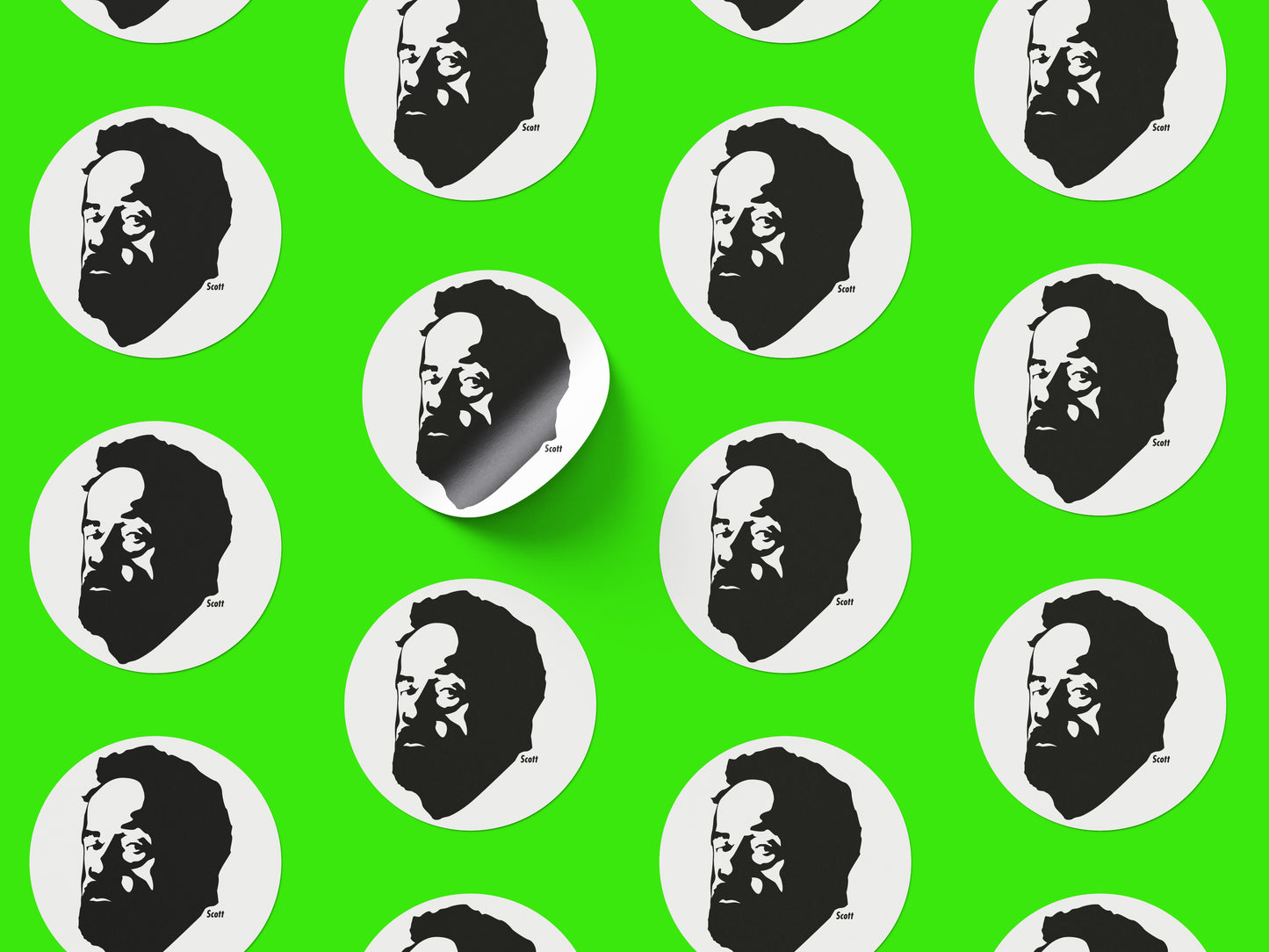 Ridley Scott Round Sticker